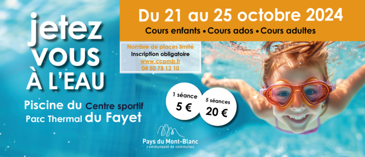 Activités aquatiques  : vacances d’automne 2024